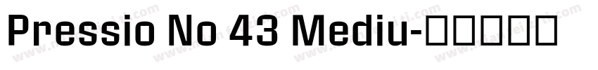 Pressio No 43 Mediu字体转换